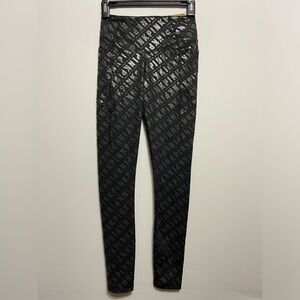 Victoria's Secret Pink Active High Waist Full Length Leggings Allover Logo XS